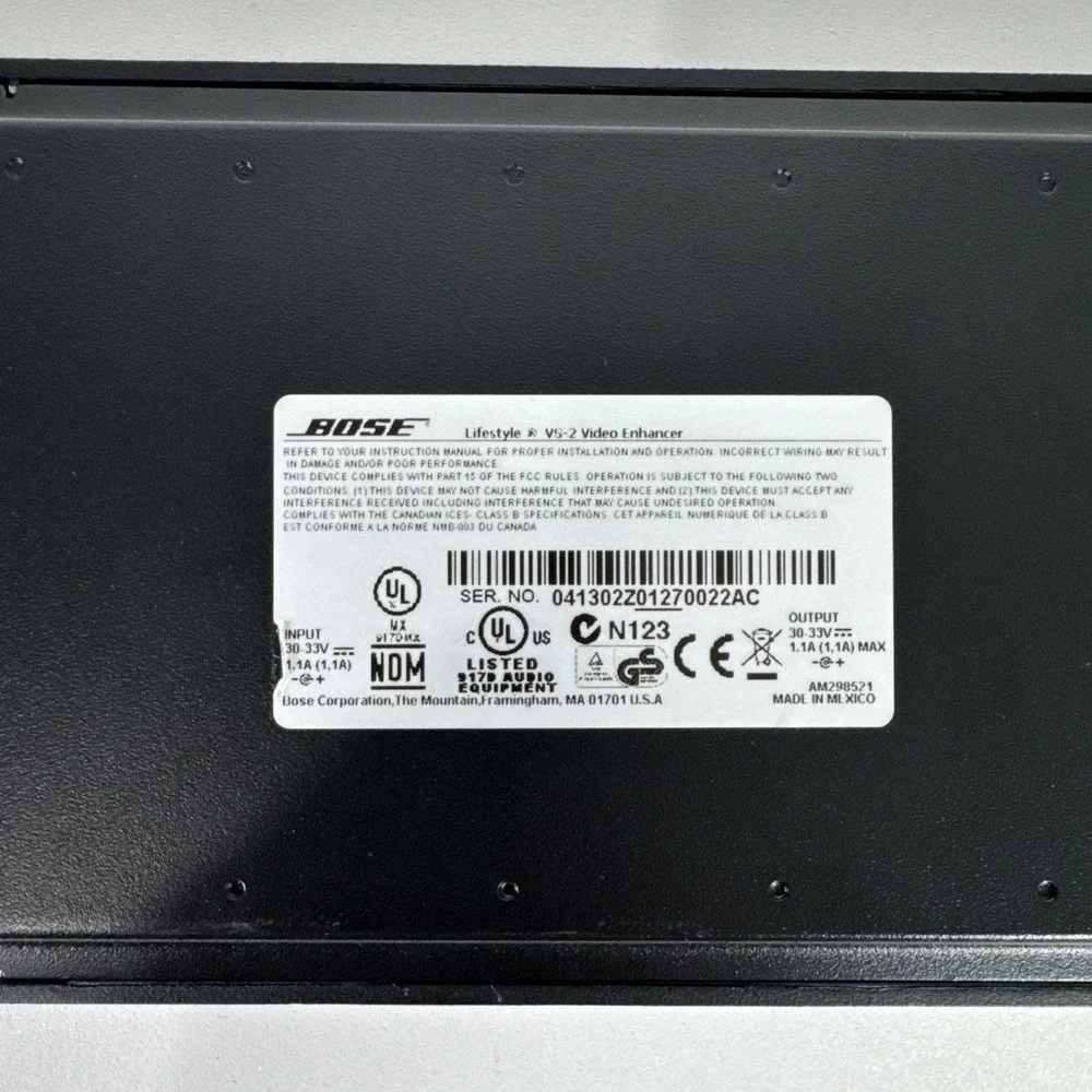 Bose VS-2 Lifestyle‎ Video Enhancer Multi-Zone HDMI AV18 AV38 AV48, No Cables
